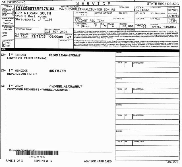 2024 Chevrolet Malibu RS