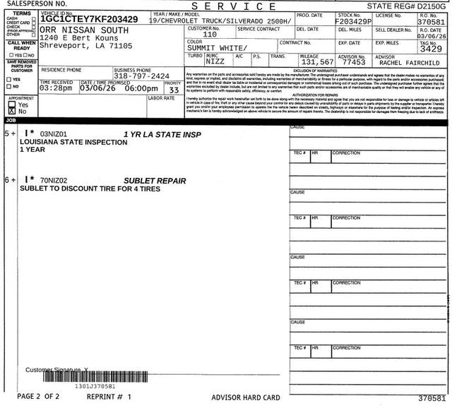 2019 Chevrolet Silverado 2500HD LTZ