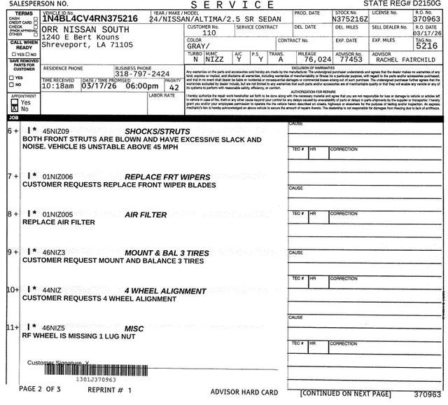 2024 Nissan Altima 2.5 SR