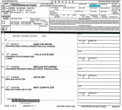 2018 Nissan Frontier SV