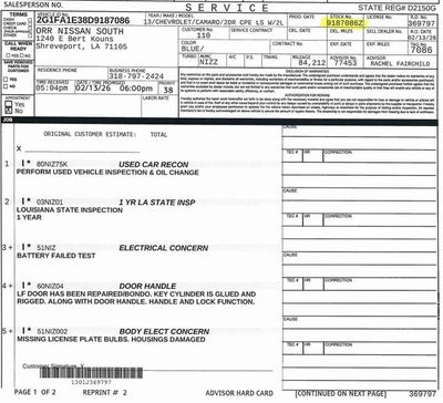 2013 Chevrolet Camaro 2LS