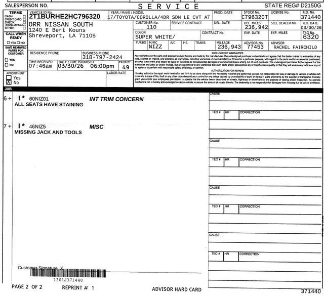 2017 Toyota Corolla LE