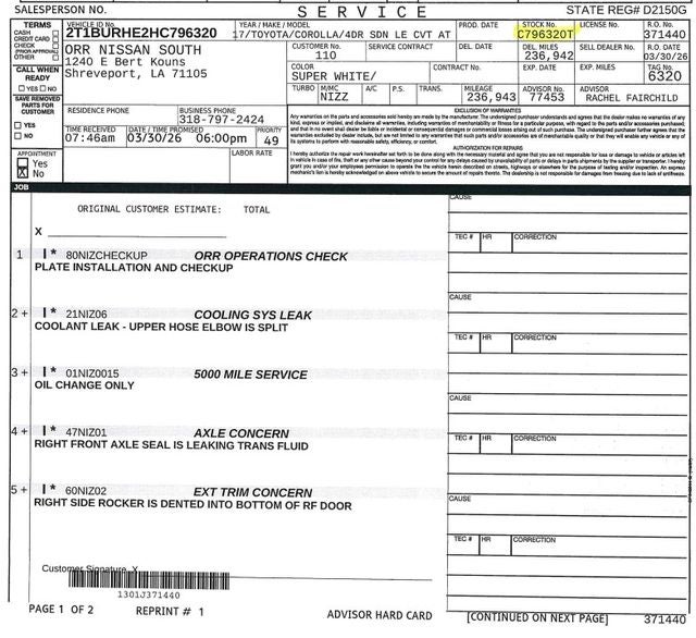 2017 Toyota Corolla LE