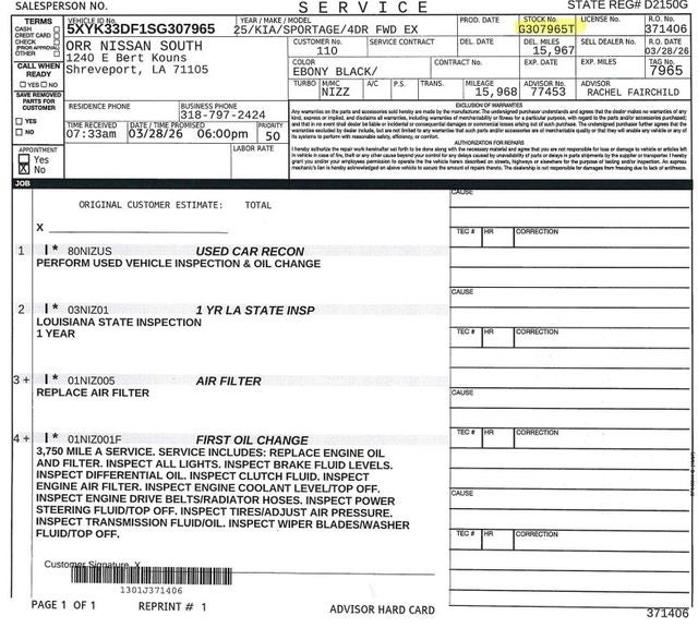 2025 Kia Sportage EX