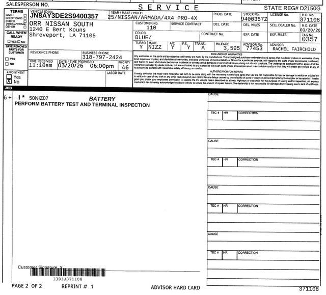 2025 Nissan Armada PRO-4X