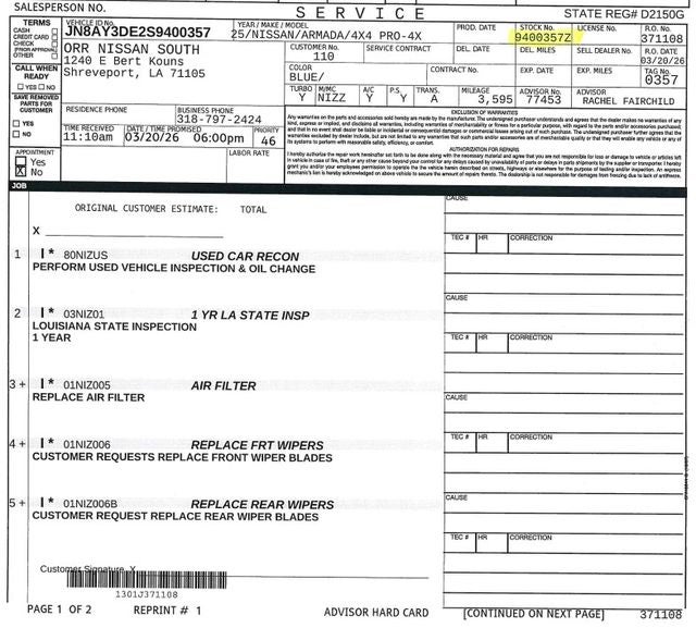2025 Nissan Armada PRO-4X