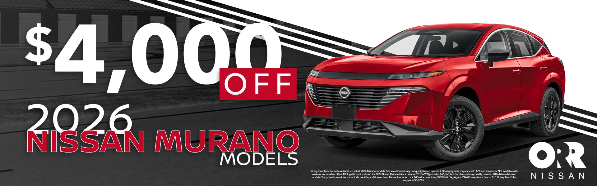 $4000 off on 2026 Nissan Murano
