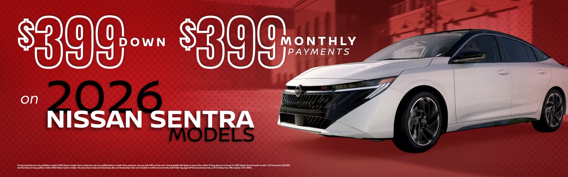  2026 Nissan Sentra on offer