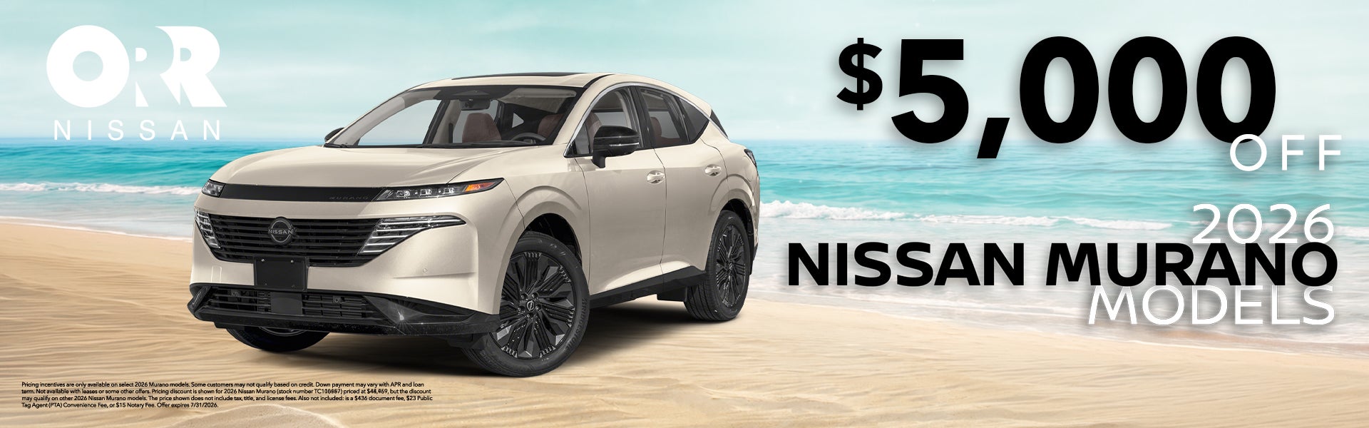 $4000 off on 2026 Nissan Murano