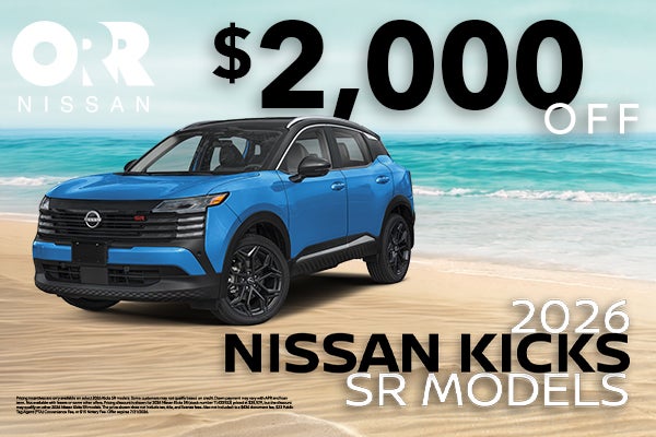 $4000 off on 2026 Nissan Kicks